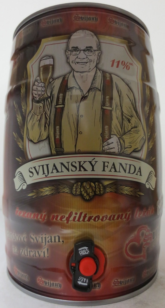 Svijany SVIJANSKÝ FANDA řezaný nefiltrovaný ležák (5L) č.2 