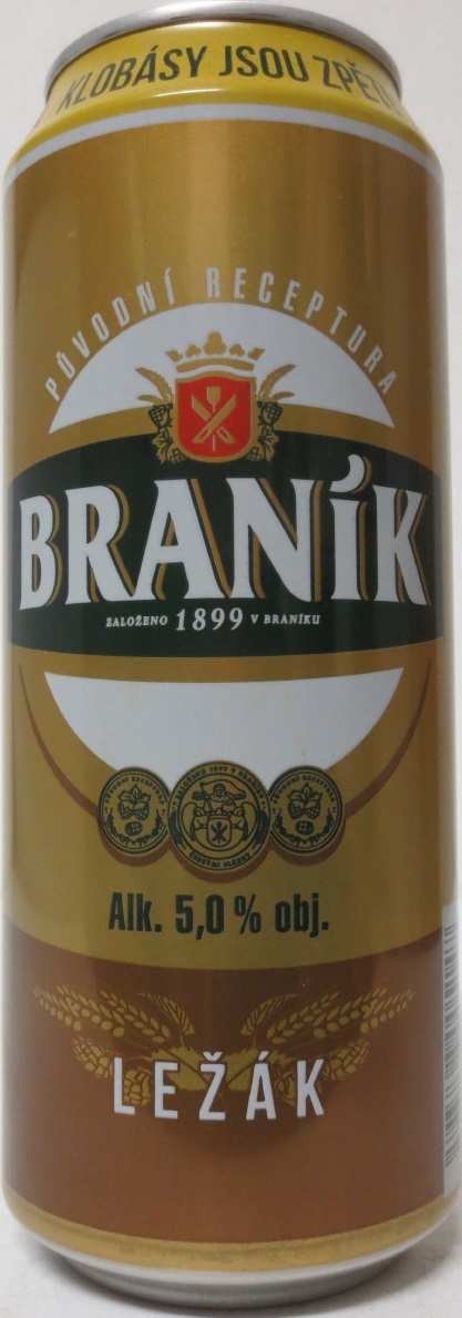 BRANÍK Alk. 5,0% obj. LEŽÁK KLOBÁSY JSOU ZPĚT 2020 (CZ) (50cl) (B/O) č.1
