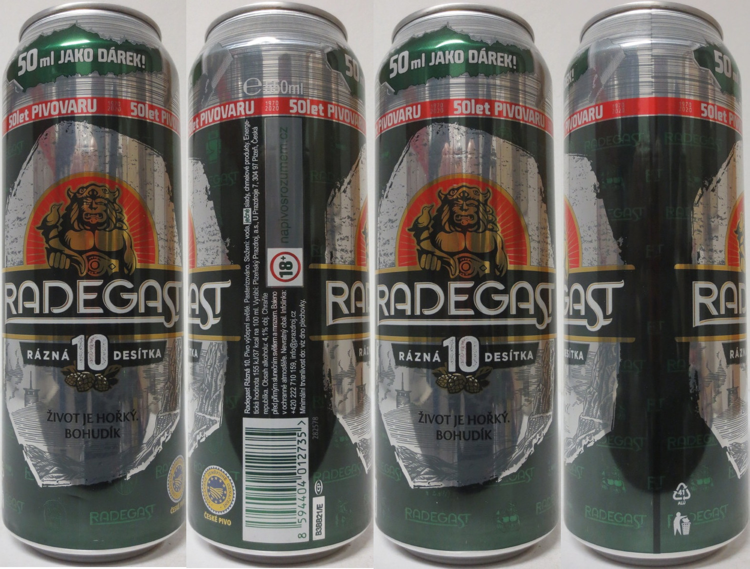 RADEGAST RÁZNÁ 10 DESÍTKA 50ml JAKO DÁREK! (CZ) (55cl) (B/O) č.1