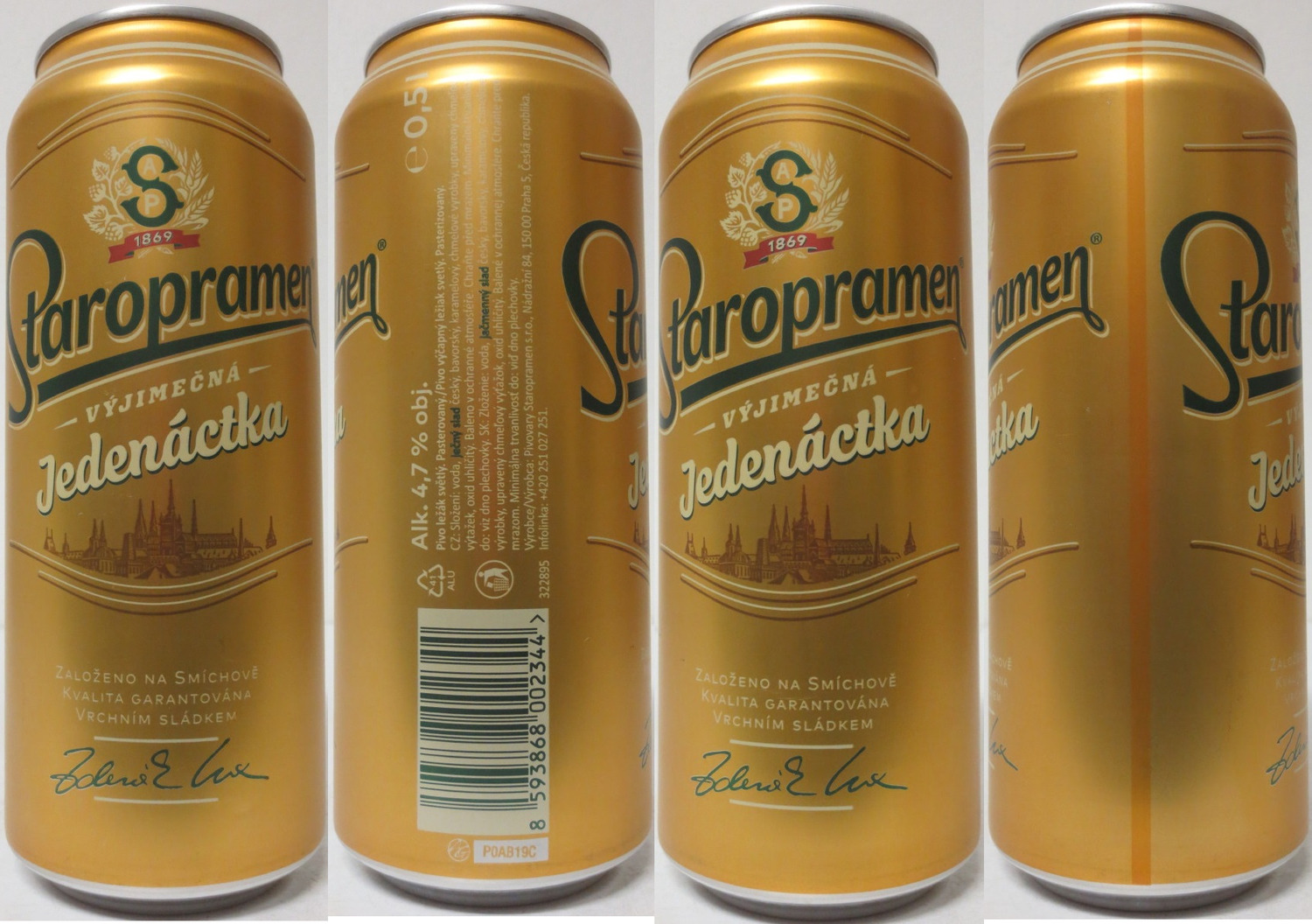 Staropramen -VYJÍMEČNÁ- Jedenáctka Zdeněk Lux (CZ) (50cl) (B/O) č.1