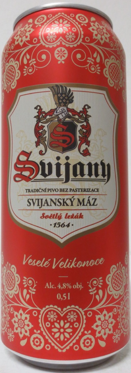 Svijany SVIJANSKÝ MÁZ Veselé Velikonoce (50cl) (B/O) červené 