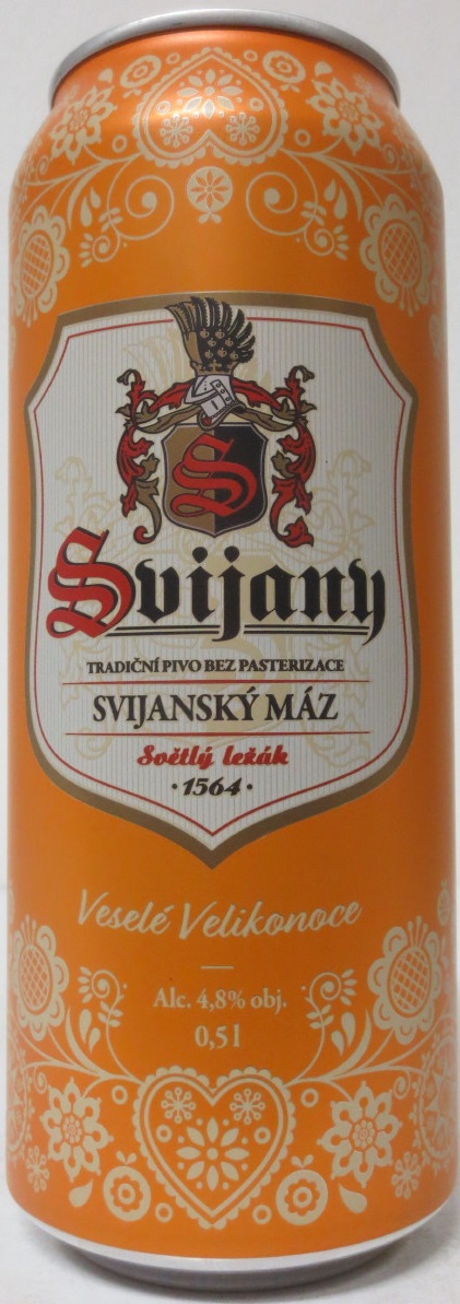 Svijany SVIJANSKÝ MÁZ Veselé Velikonoce (50cl) (B/O) žluté