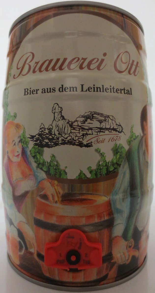 Brauerei Ott Bier aus dem Leinleitertal (5L) Nr.1