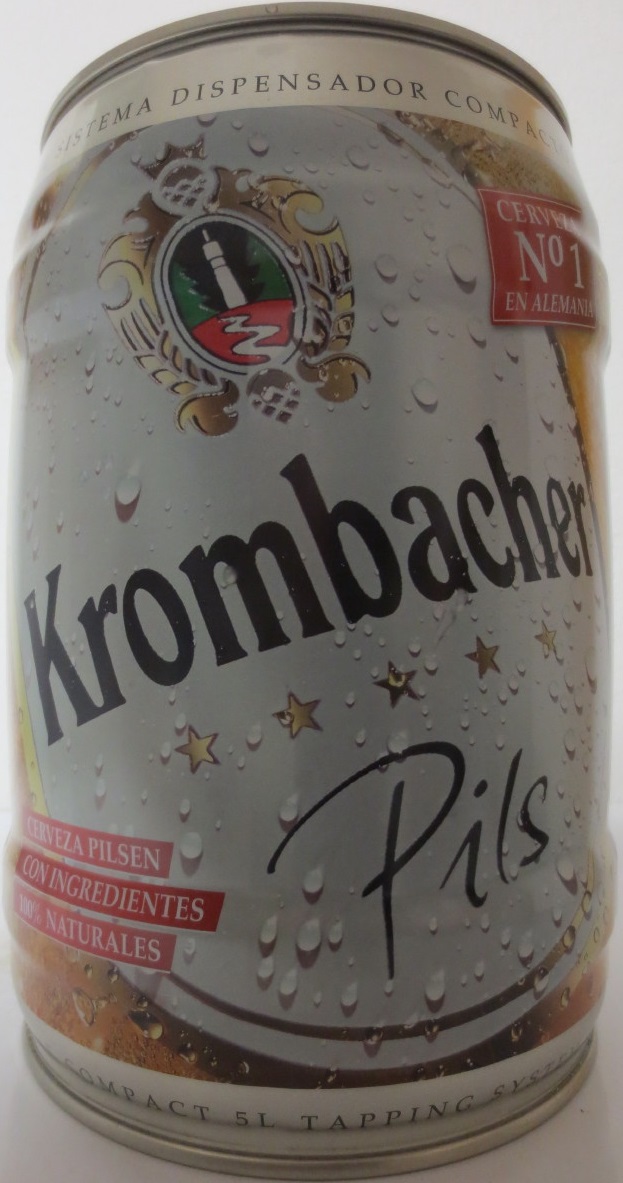 Krombacher Pils CERVEZA No.1 EN ALEMANIA (5L) Nr.1  