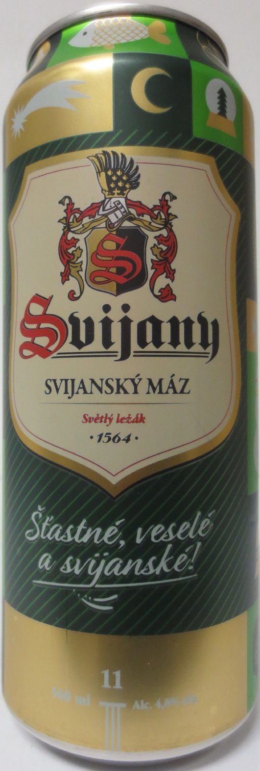 Svijany SVIJANSKÝ MÁZ šťastné, veslé a Svijanské! (0,5L) (B/O)