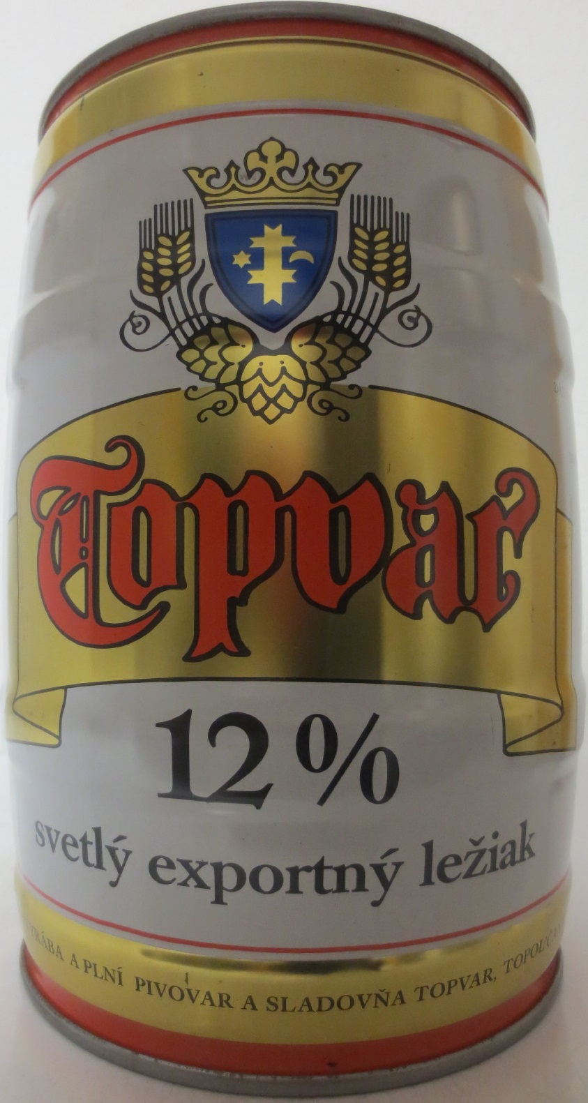 Topvar 12% svetlý exportný ležiak (ČSSR) 