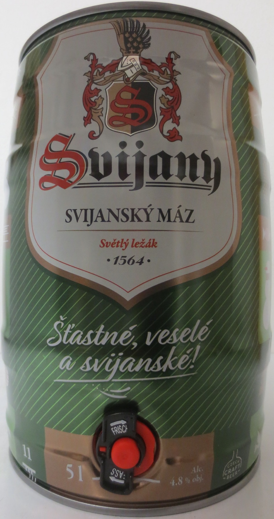 Svijany SVIJANSKÝ MÁZ - Světlý ležák .1564. Šťastné, veselé a Svijanské!