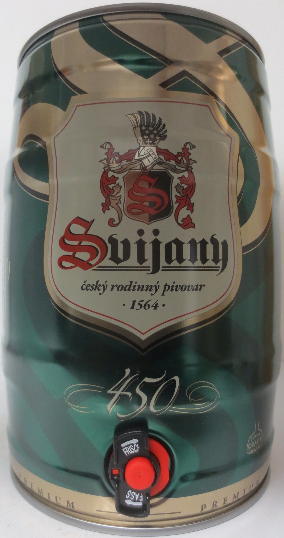 Svijany český rodinný pivovar .1564. 450 (5L) č.1