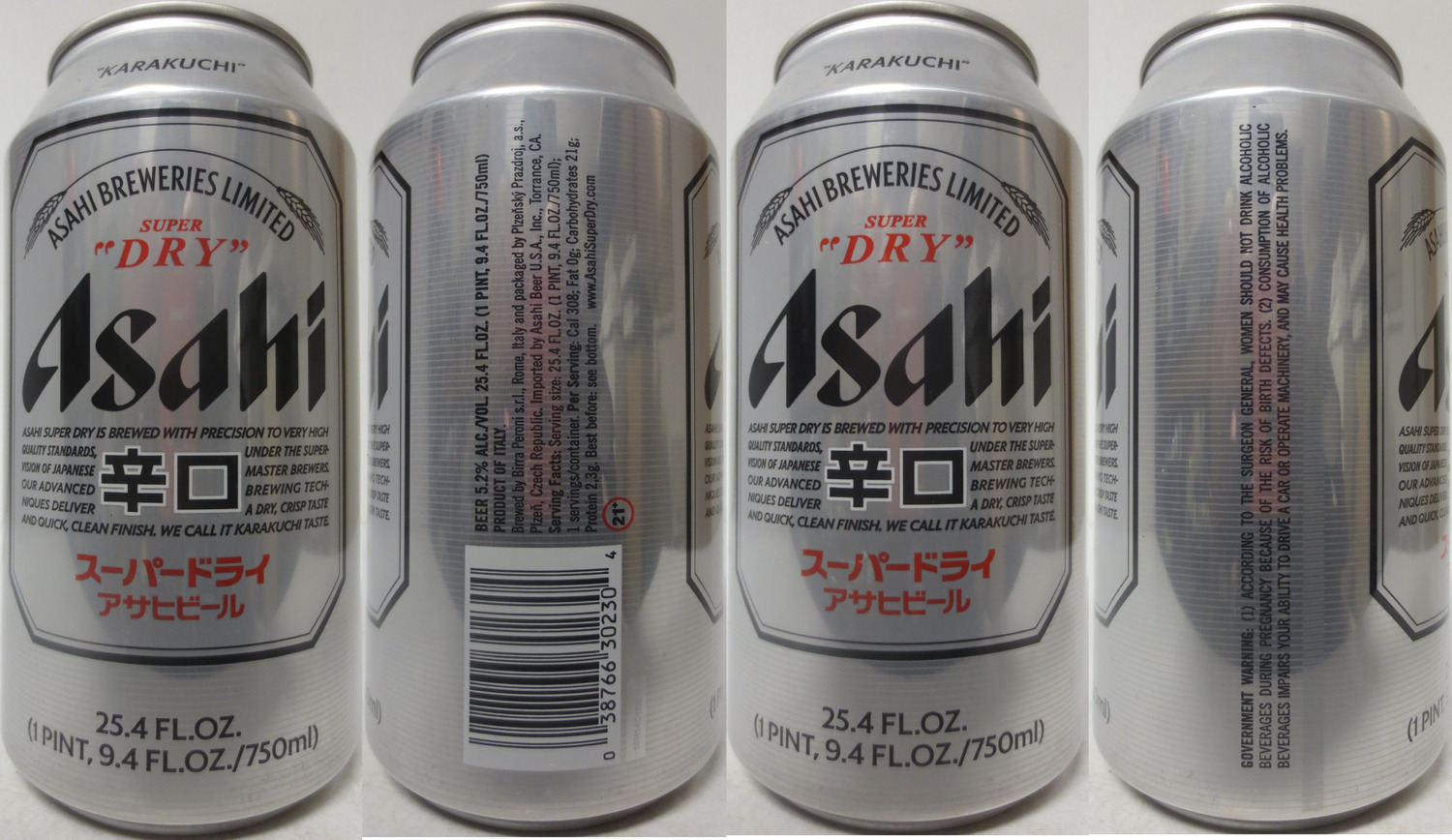 Asahi SUPER DRY (USA) (75cl) (B/O) č.1