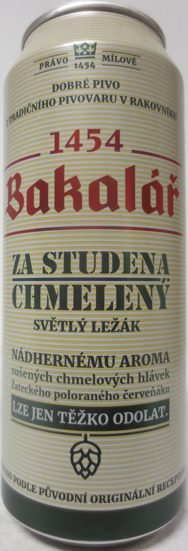 Bakalář ZA STUDENA CHMELENÝ SVĚTLÝ LEŽÁK (50cl) (B/O) č.2