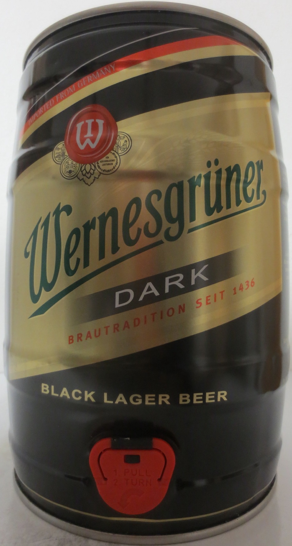 Wernesgrüner DARK BRAUTRADITION SET 1436 BLACK LAGER BEER (5L) Nr.1
