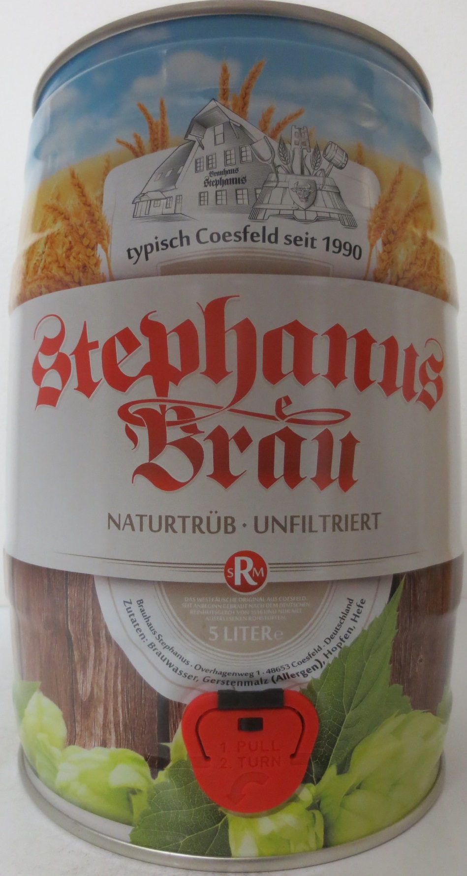 Stephanus Bräu NATURTRÜB-UNFILTERED (5L) Nr.1