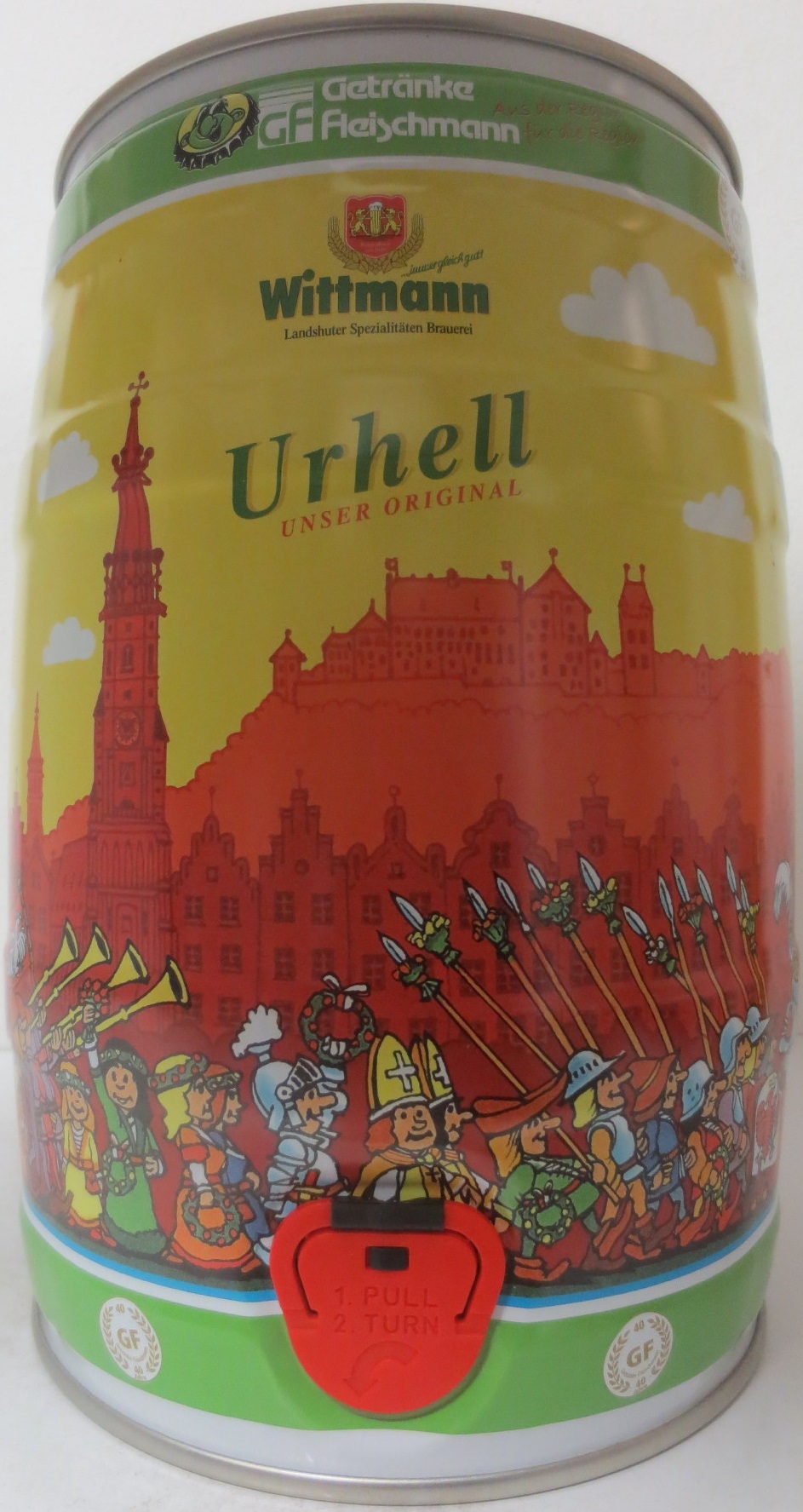 Wittmann Urhell UNSER ORIGINAL Getränke Fleischmann (5L) Nr.2