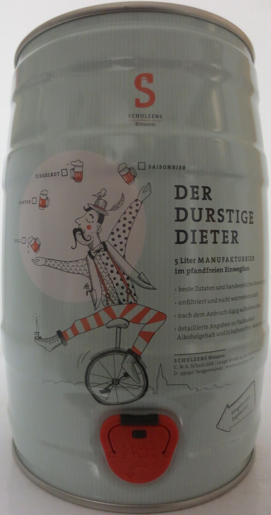 SCHULZENS Brauerei DER DURSTIGE DIETER (5L) Nr.1