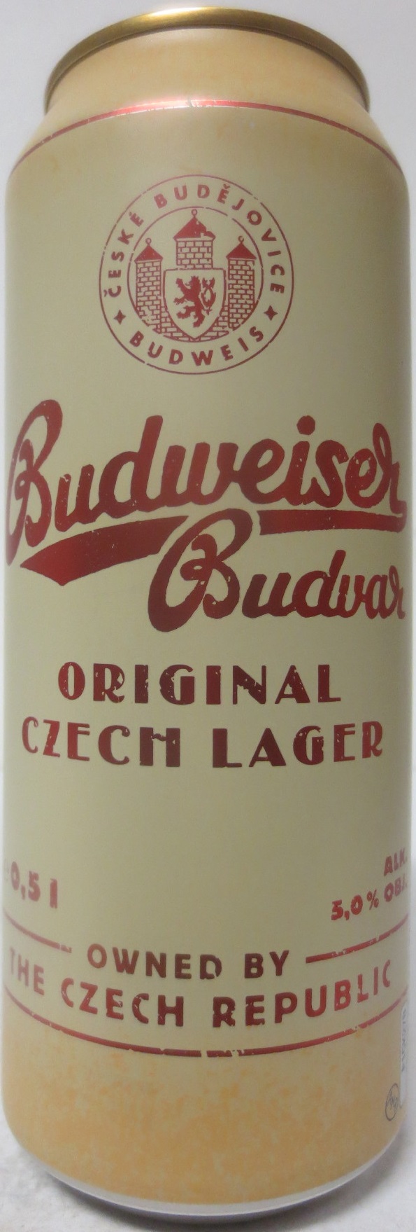 Budweiser Budvar ORIGINAL CZECH LAGER (50cl) (B/O) č.1