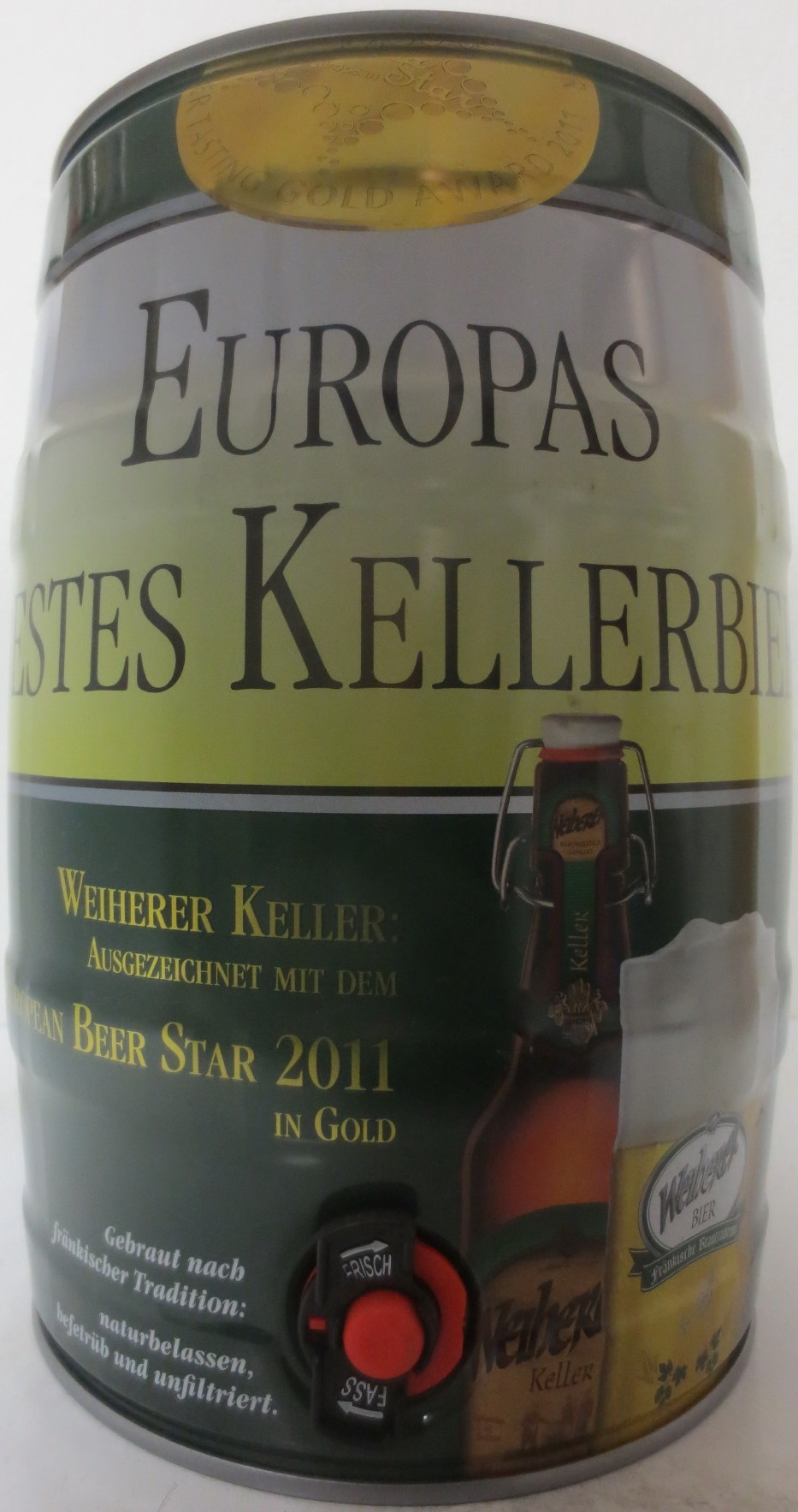 Weiherer BIER fränkische Brautradition EUROPAS BESTES KELLERBIER (5L) Nr.1