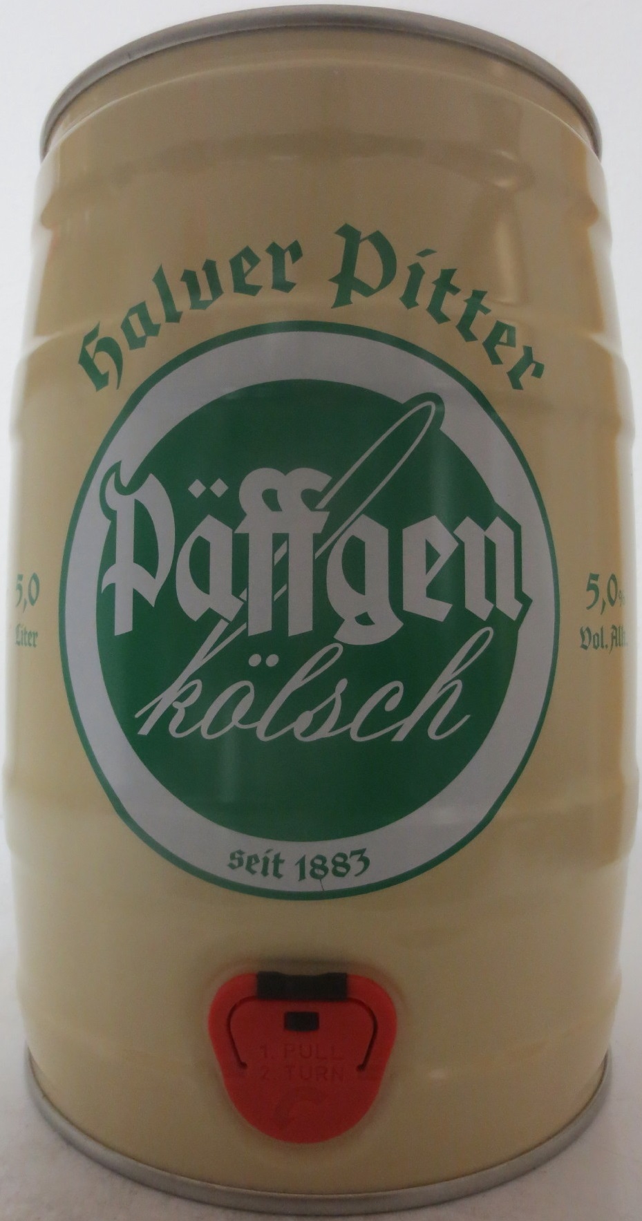 Halver Pitter Päffgen kölsch seit 1883 (5L) Nr.1 