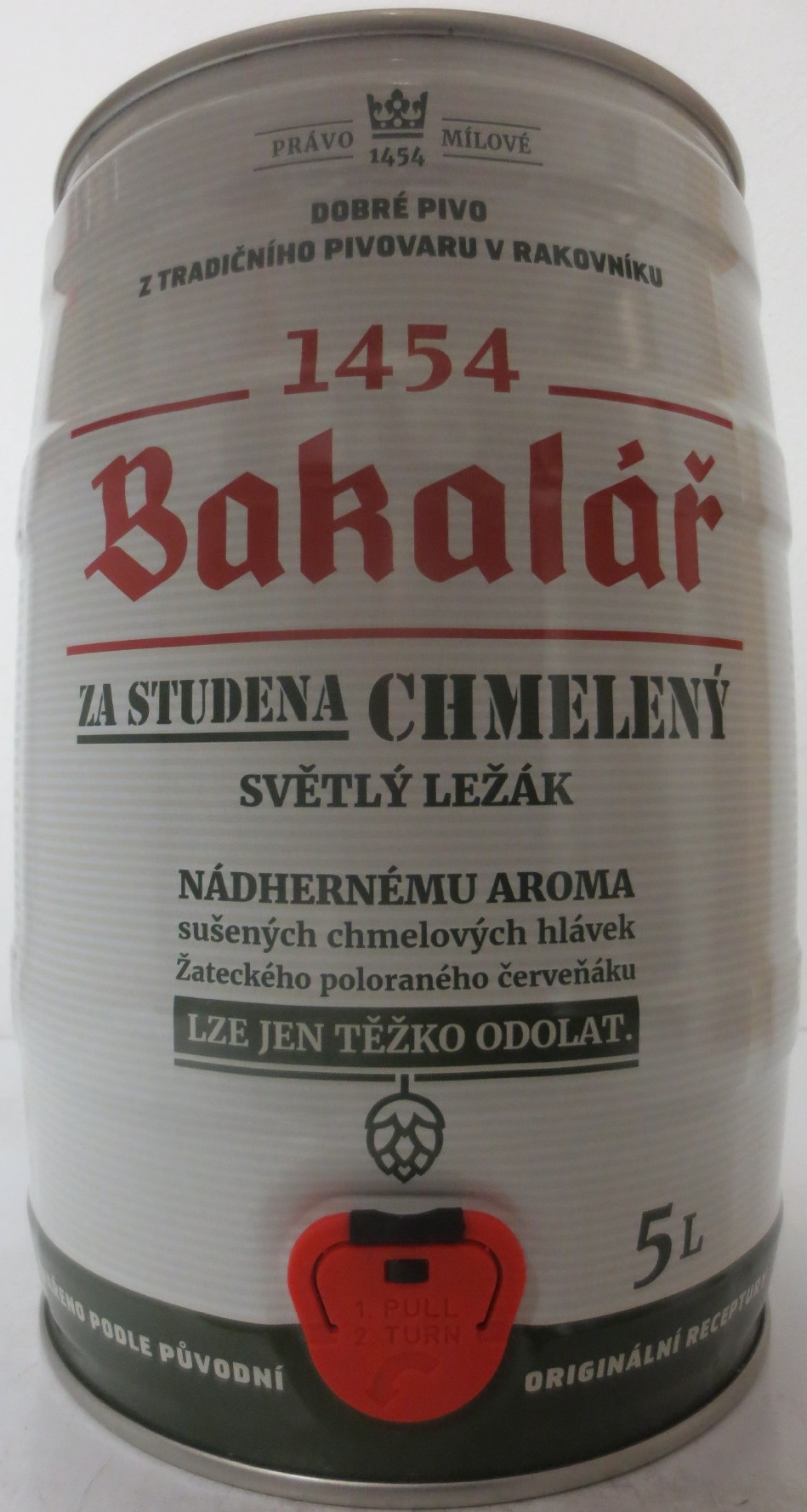 Bakalář ZA STUDENA CHMLENÝ SVĚTLÝ LEŽÁK (5L) č.1 