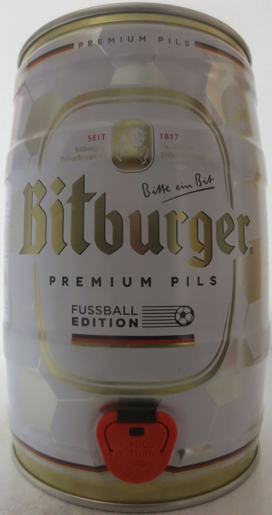 Bitburger PREMIUM PILS FUSSBALL EDITION (5L) Nr.1 
