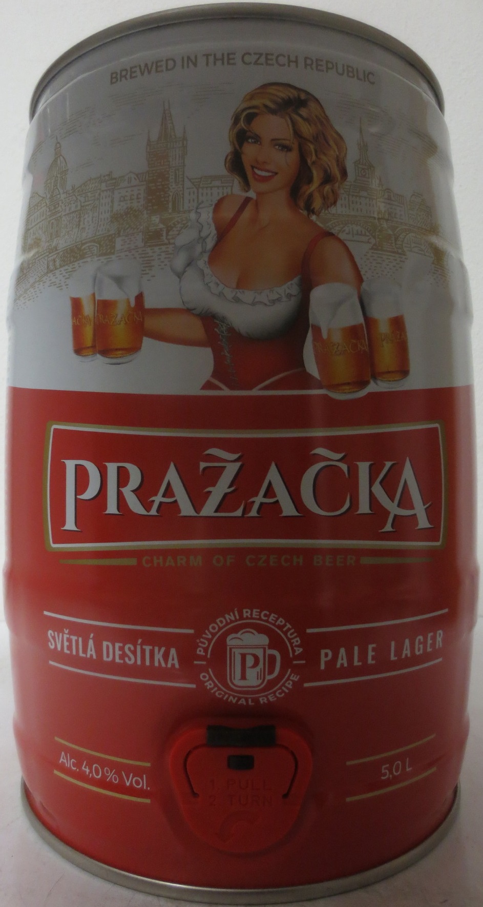 PRAŽAČKA SVĚTLÁ DESÍTKA PALE LAGER (5L) č.2 