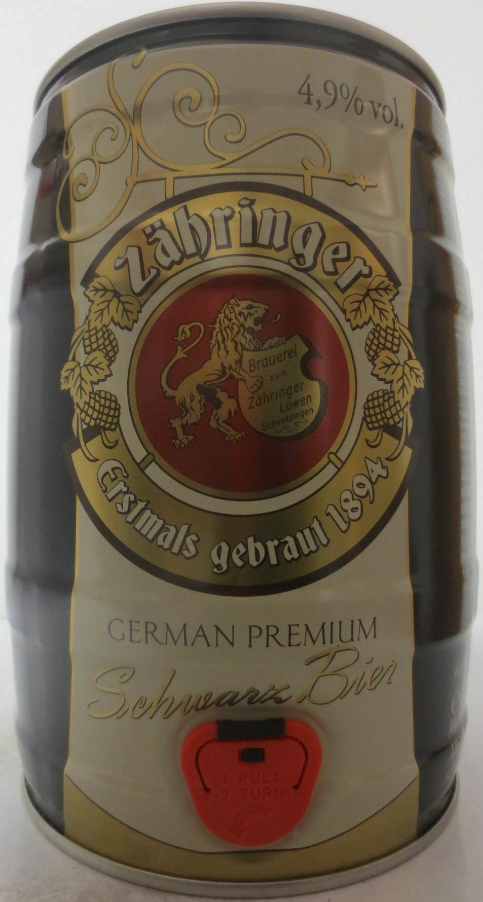Zähringer GERMAN BEER Schwarz Bier (5L) Nr.1 