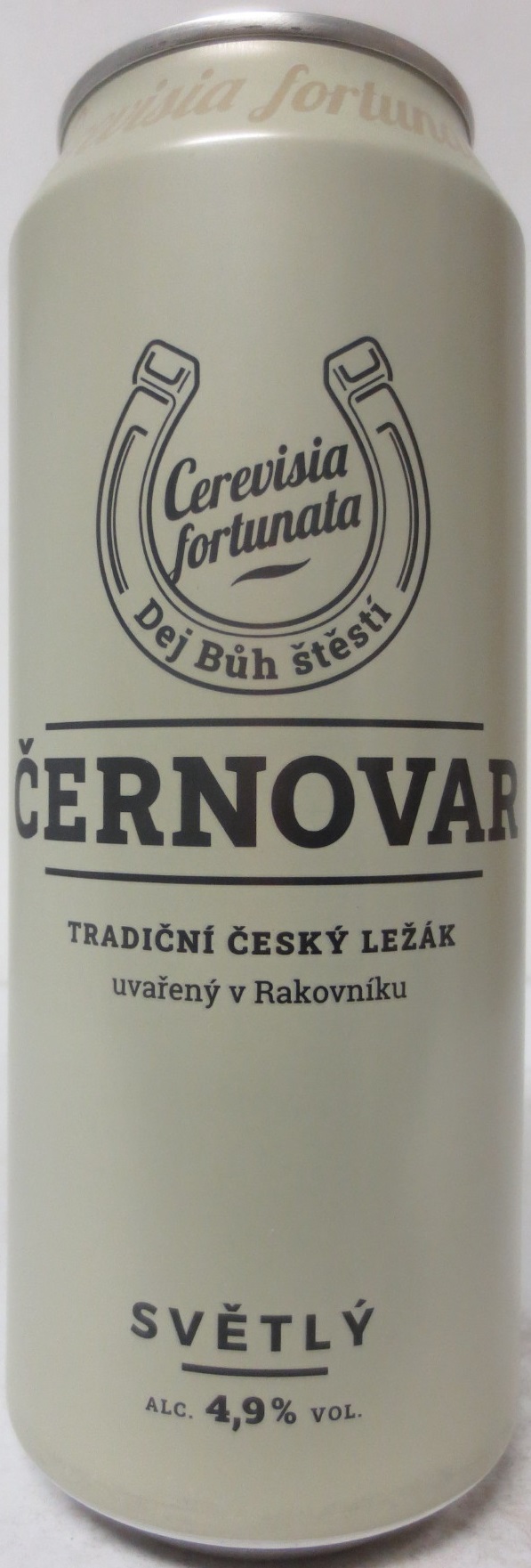 ČERNOVAR TRADIČNÍ ČESKÝ LEŽÁK uvařený v Rakovníku SVĚTLÝ (50cl) (B/O) č.1