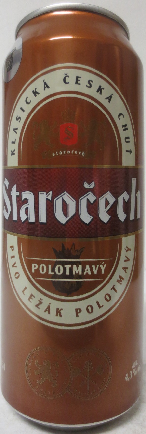 Staročech POLOTMAVÝ PIVO LEŽÁK POLOTMAVÝ (50cl) (B/O) č.2 
