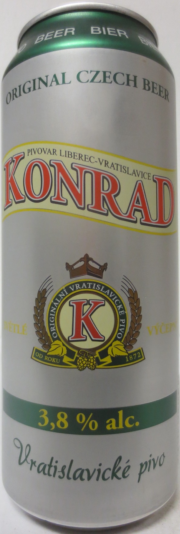 KONRAD 3,8% alc. Vratislavické pivo (50cl) (B/O) 