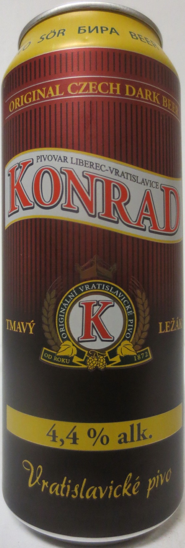 KONRAD 4,4% alk. Vratislavické pivo (50cl) (B/O) 
