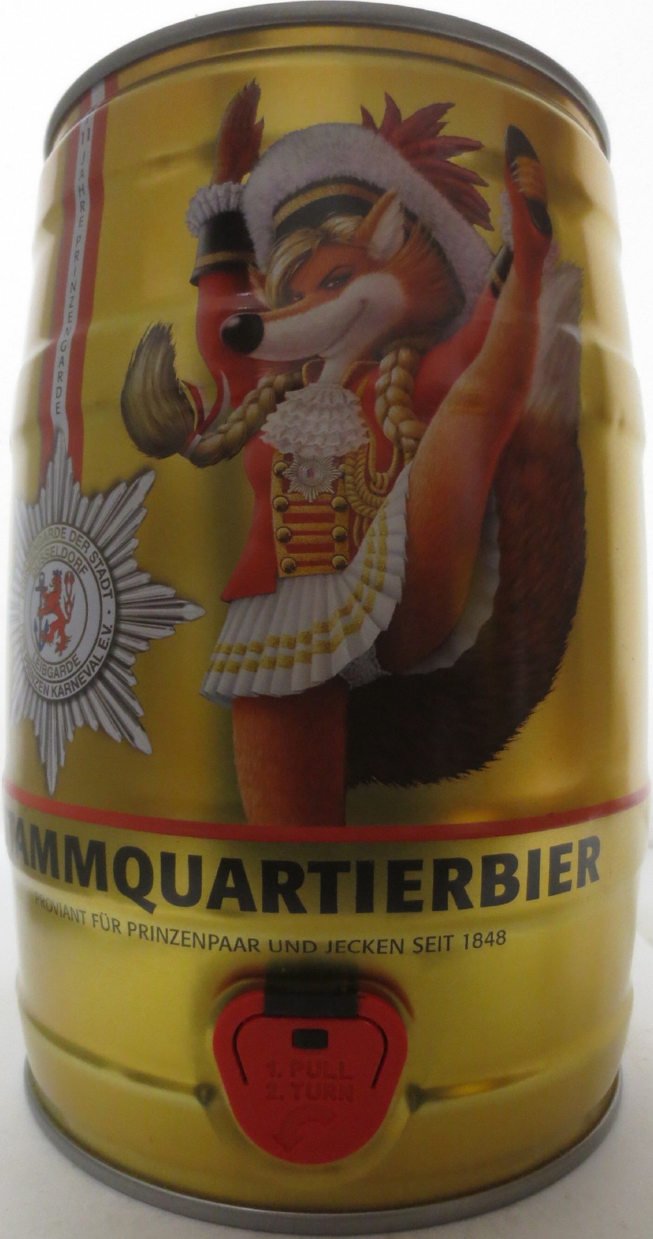 Füchschen Alt STAMMQUARTIEBIER PROVIANT FÜR PRINZENPAAR UND JECKEN SEIT 1848 (5L) Nr.1 