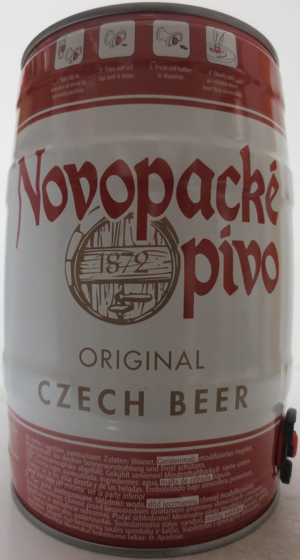 Novopacké pivo ORIGINAL CZECH BEER (5L) č.1 