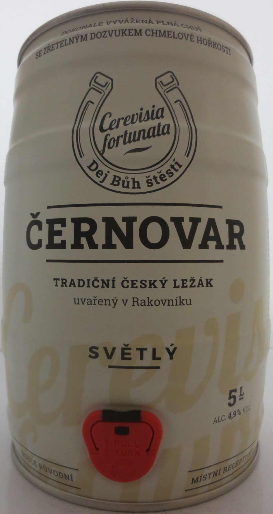 ČERNOVAR TRADIČNÍ SVĚTLÝ LEŽÁK uvařený v Rakovníku SVĚTLÝ (5L) č.2