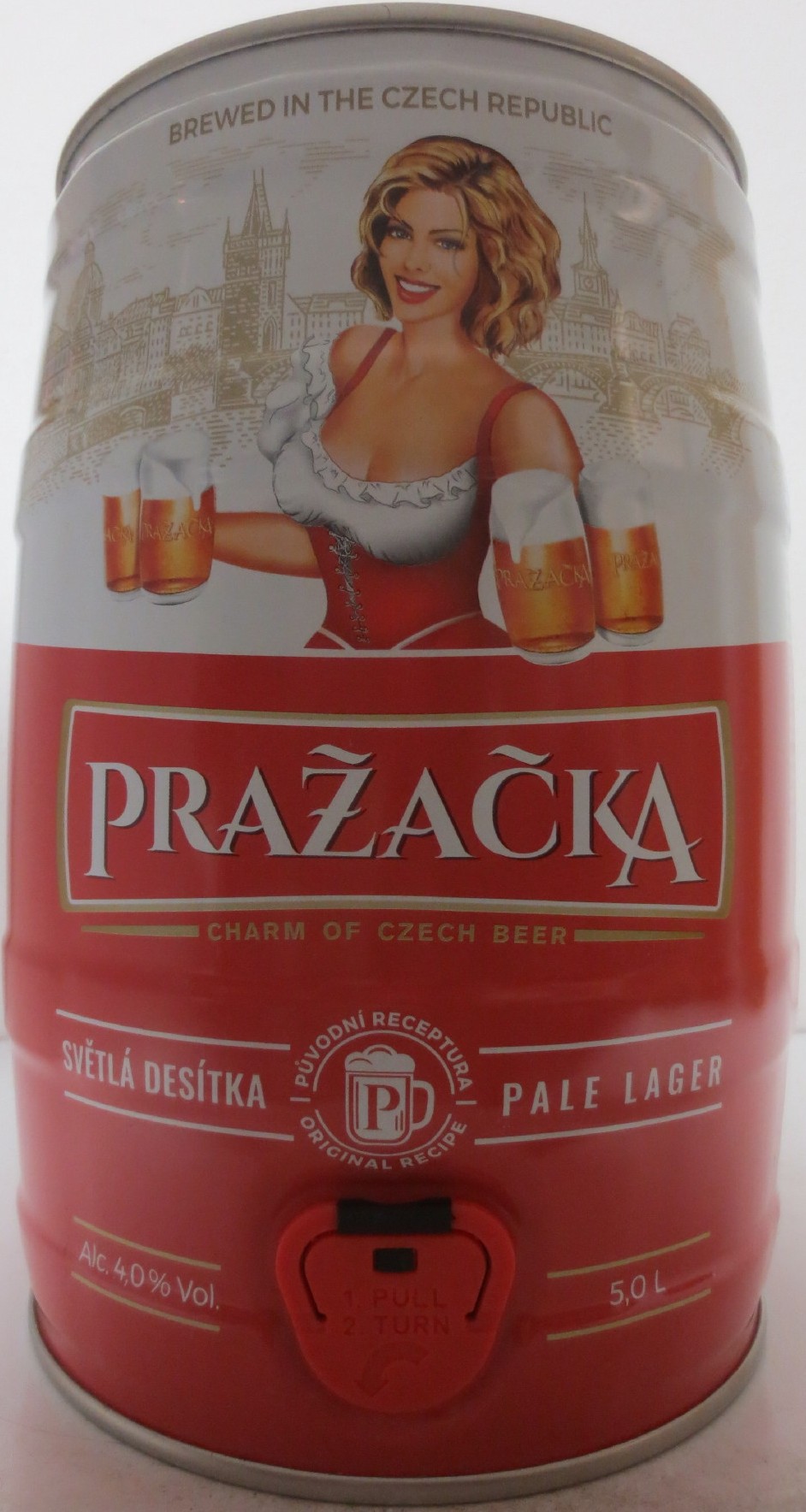 PRAŽAČKA SVĚTLÁ DESÍTKA PALE LAGER (5L) č.3 