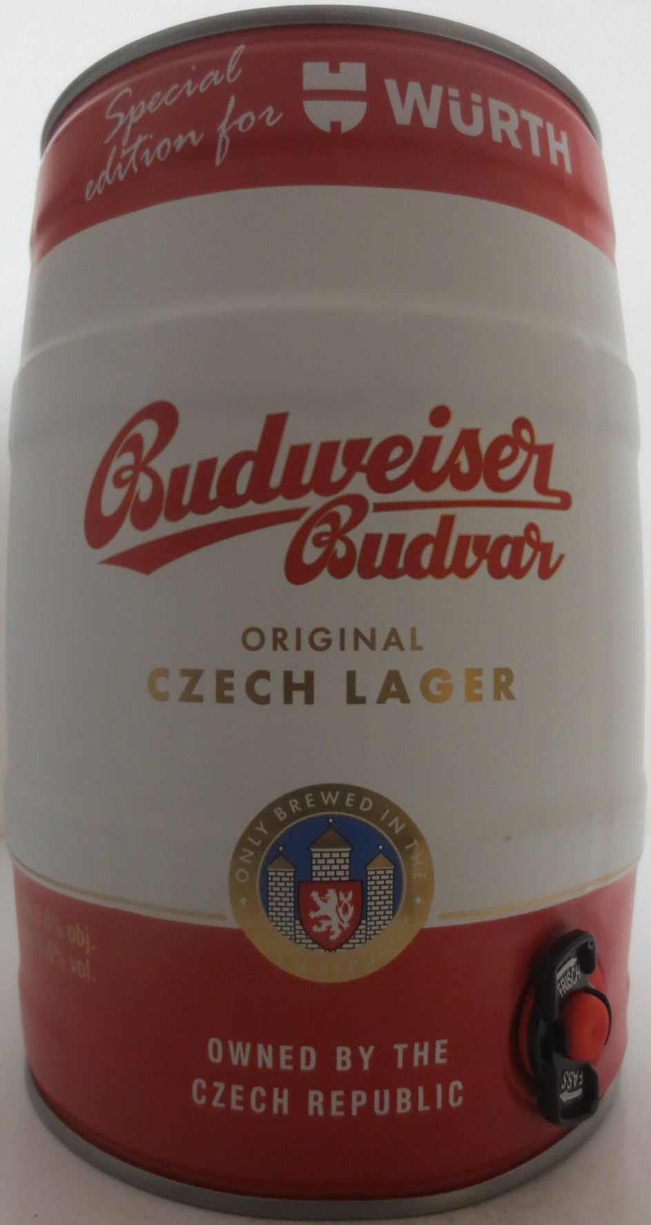 Budweiser Budvar ORIGINAL CZECH LAGER - WÜRTH (5L) č.1 