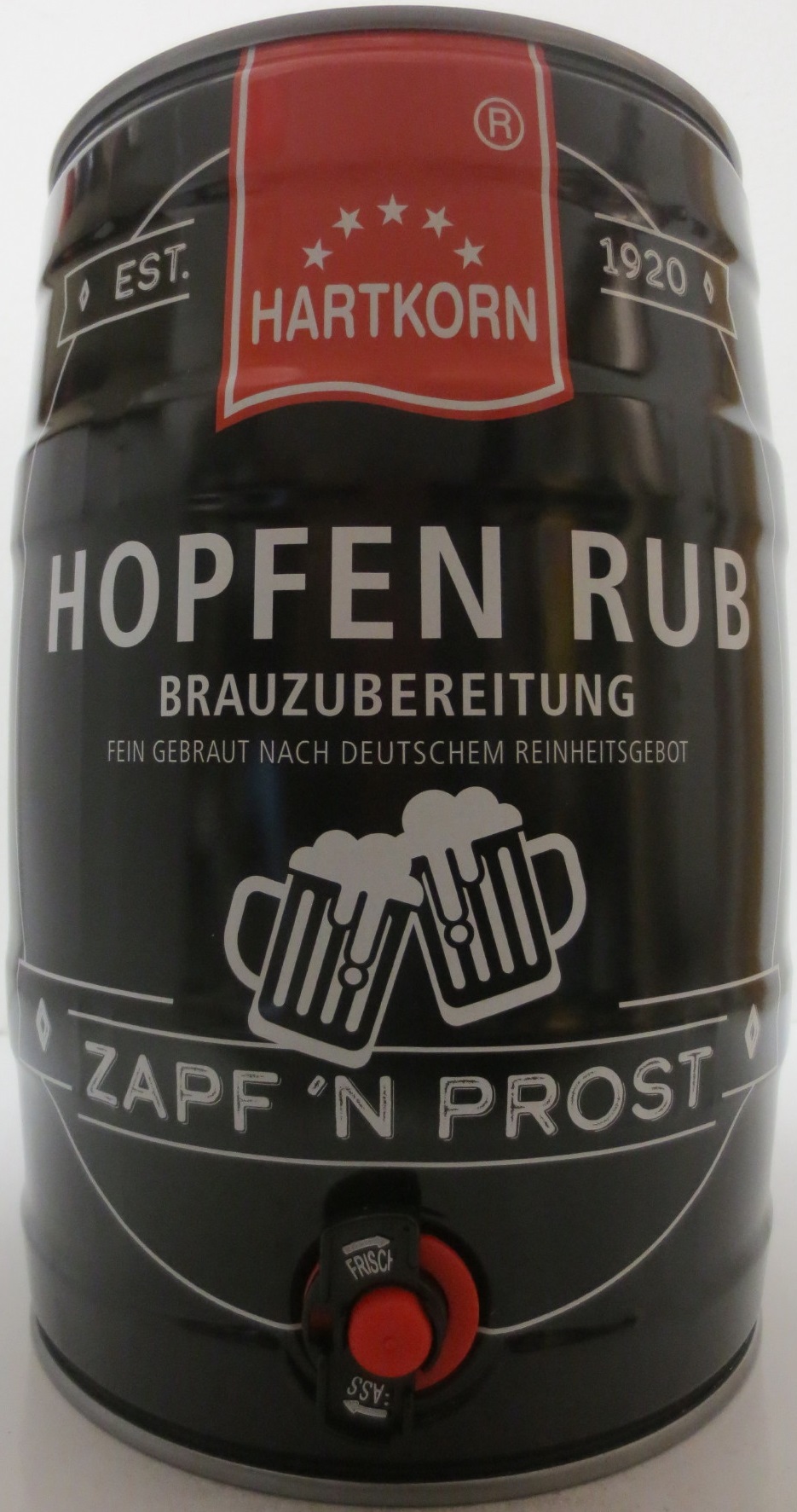 Hachenburger Pils HARTKORN HOPFEN RUB BRAUZUBEREITUNG ZAPF´N PROST (5L) Nr.1 