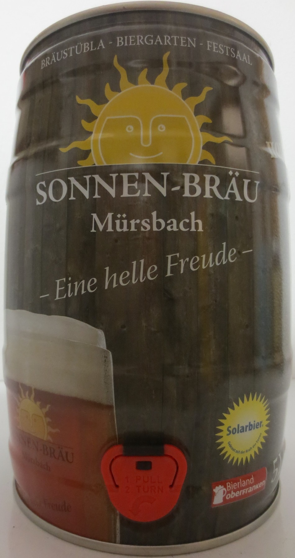 SONNEN - BRÄU Mürsbach - Eine helle Freude - Solarbier. (5L) Nr.1