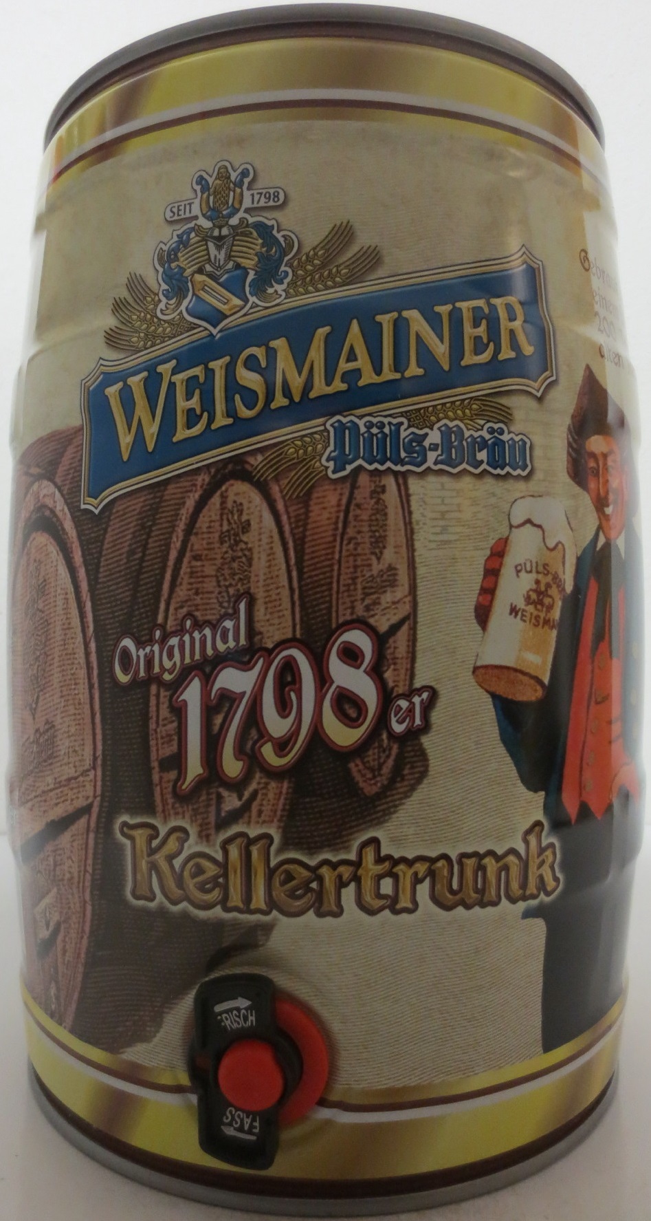 WEISMAINER Püls-Bräu Original 1798er Kellertrunk (5L) Nr.3