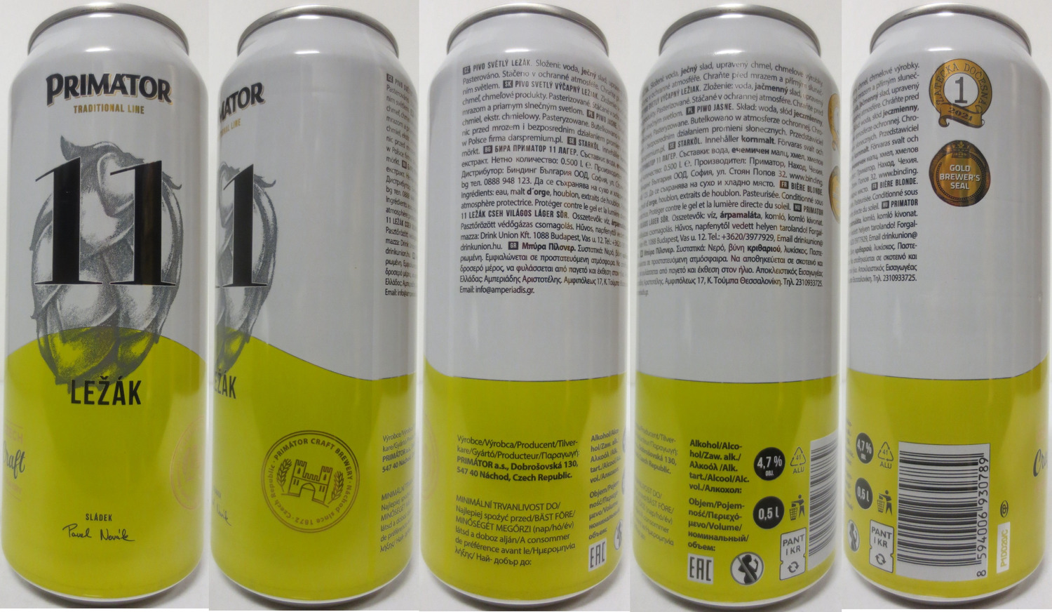 PRIMATOR TRADITIONAL LINE 11 LEŽÁK (CZ) (50cl) (B/O) č.1