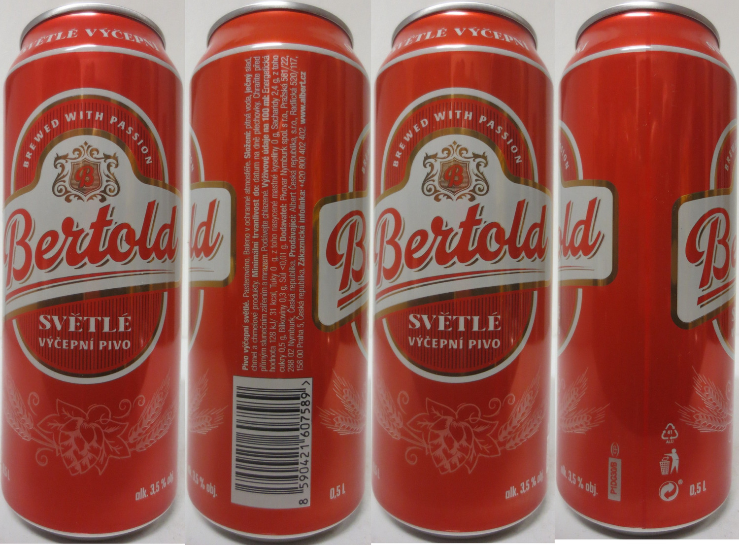 Bertold SVĚTLÉ VÝČEPNÍ PIVO (CZ) (50cl) (B/O) č.1