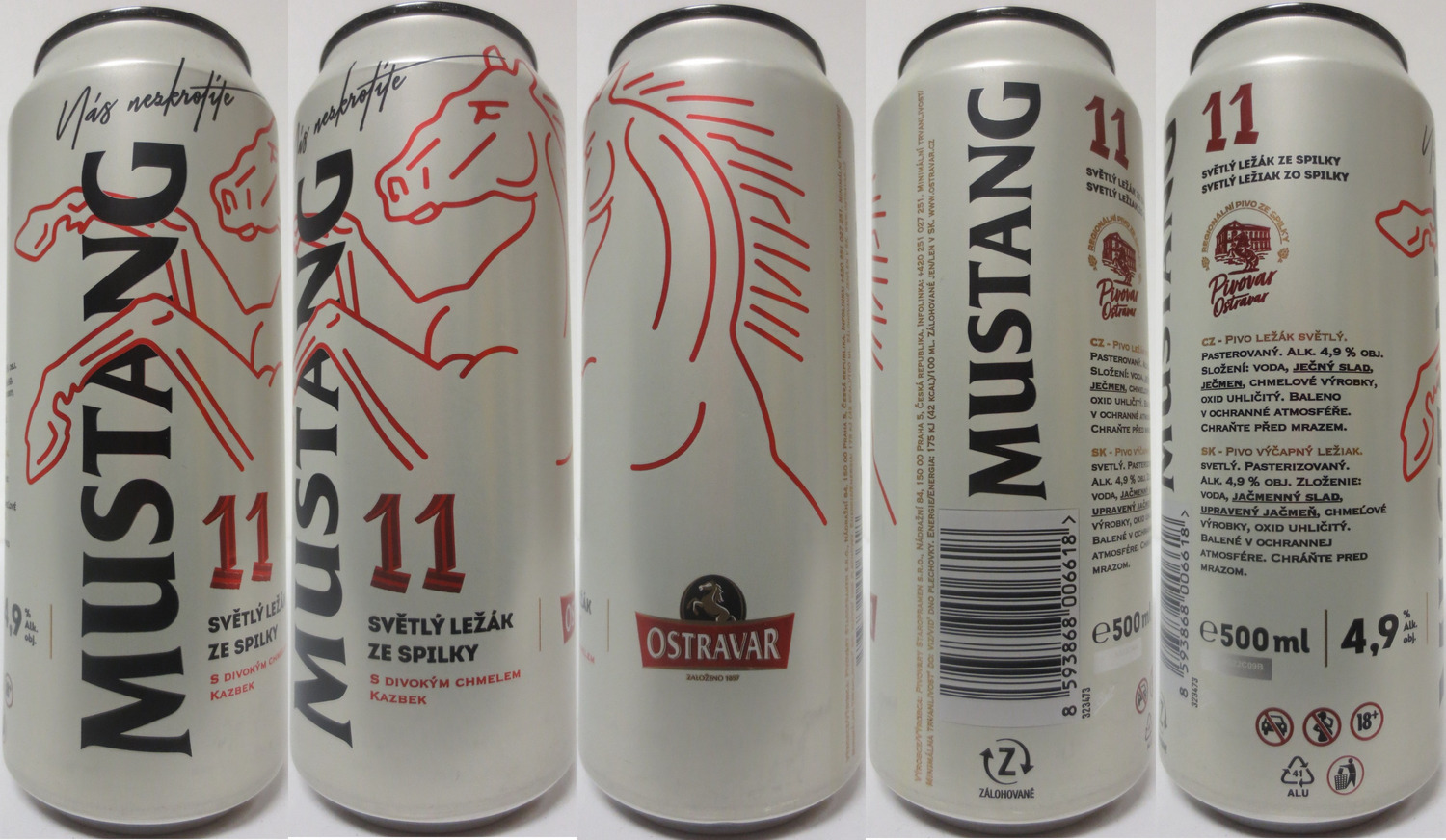 MUSTANG 11 SVĚTLÝ LEŽÁK ZE SPILKY (CZ) (50cl) (B/O) č.1 