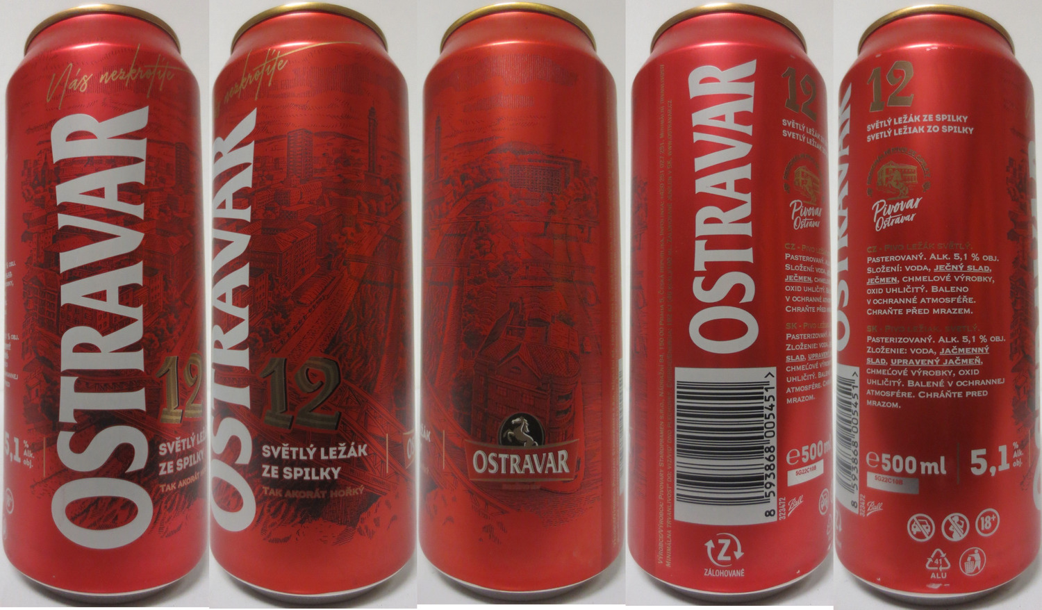 OSTRAVAR SVĚTLÝ LEŽÁK ZE SPILKY (CZ) (50cl) (B/O) č.1 