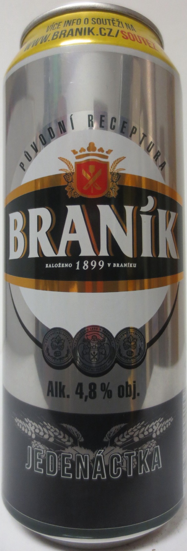 BRANÍK Alk. 4,8% obj. JEDENÁCTKA SOUTĚŽ 2022 (CZ) (50cl) (B/O) č.1 