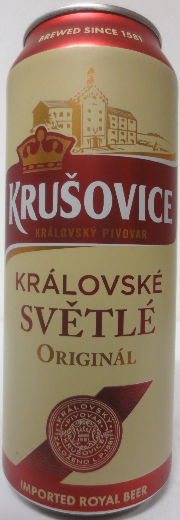 KRUŠOVICE KRÁLOVSKÝ PIVOVAR KRÁLOVSKÉ SVĚTLÉ ORIGINÁL (50cl) (B/O) č.2  