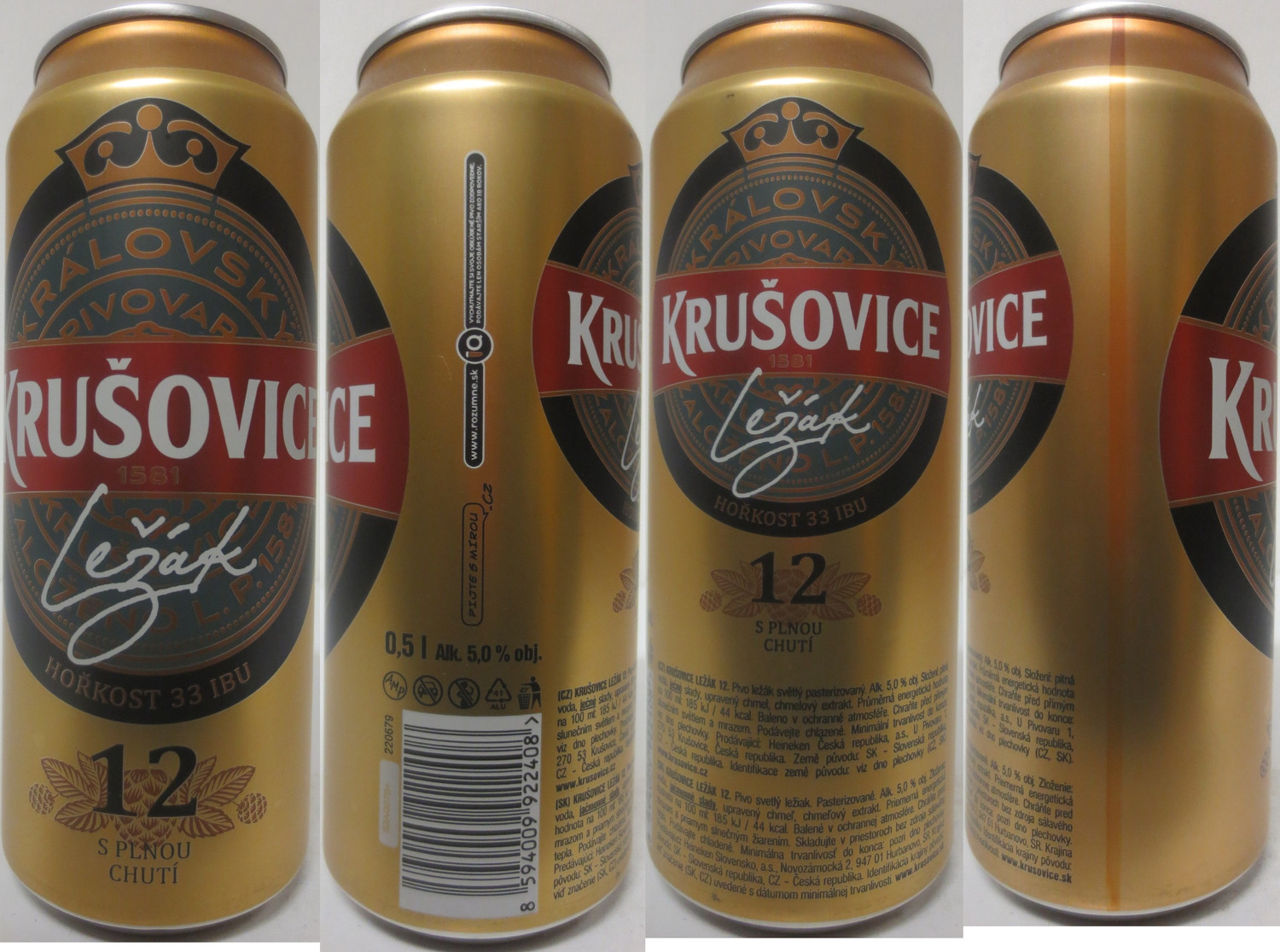 KRUŠOVICE Ležák 12 S PLNOU CHUTÍ (CZ) (50cl) (B/O) č.1 