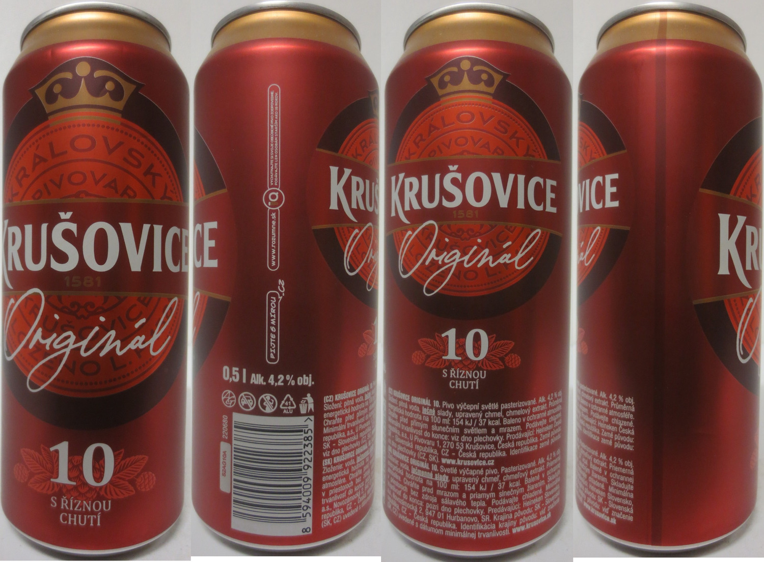 KRUŠOVICE Original 10 S ŘÍZNOU CHUTÍ (CZ) (50cl) (B/O) č.1 