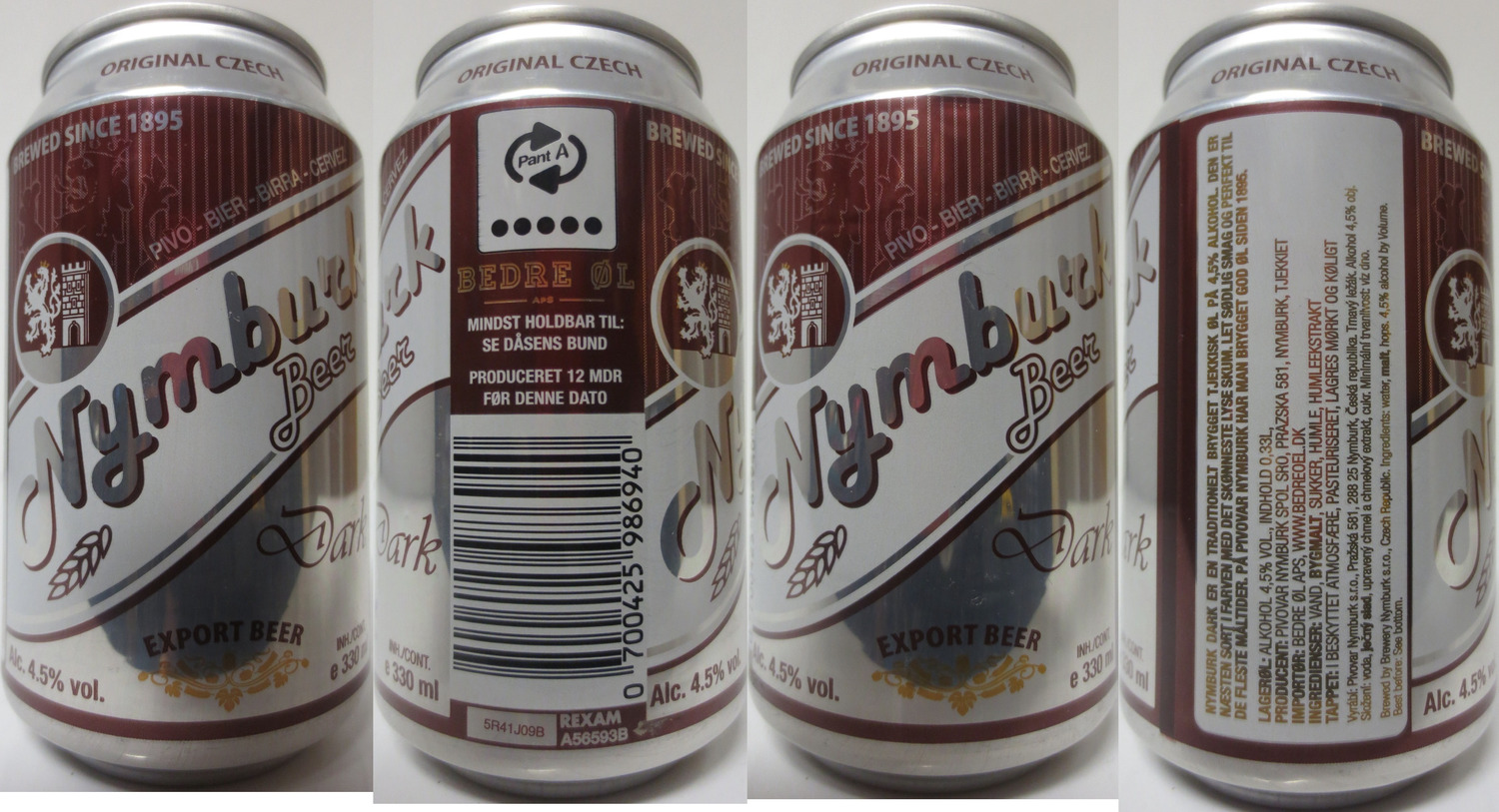 Nymburk Beer Dark EXPORT BEER (DK) (33cl) (B/O) č.2