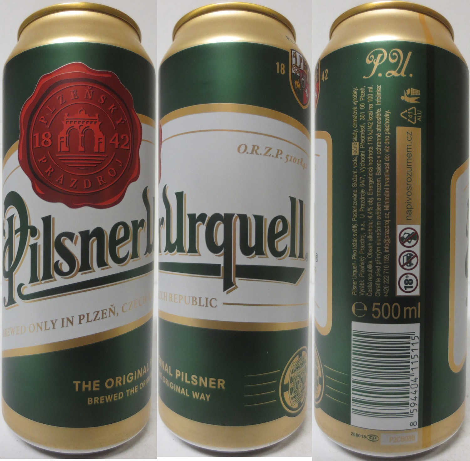 Pilsner Urquell BREWED ONLY IN PLZEŇ, CZECH REPUBLIC (CZ) (50cl) (B/O) č.1