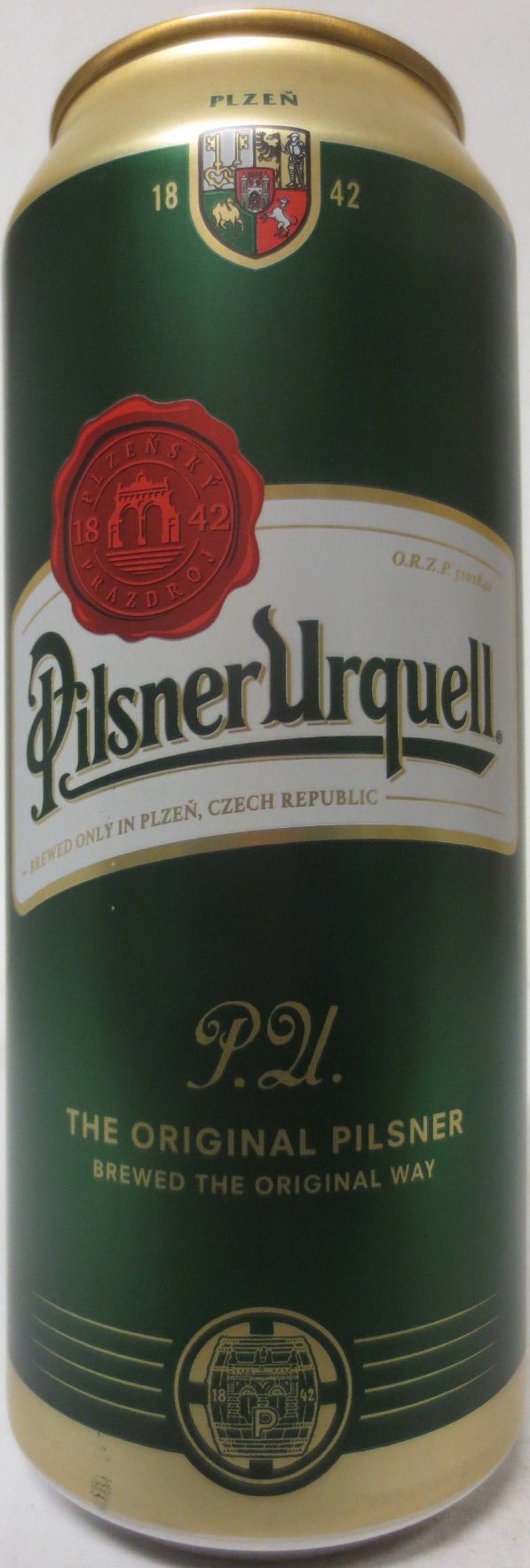 Pilsner Urquell P.U. THE ORIGINAL PILSNER BREWED THE ORIGINAL WAY (PL) (50cl) (B/O) č.1