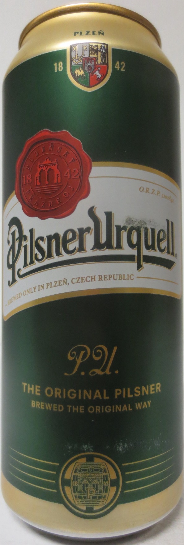 Pilsner Urquell P.U. THE ORIGINAL PILSNER BREWED THE ORIGINAL WAY (HU) (50cl) (B/O) č.1