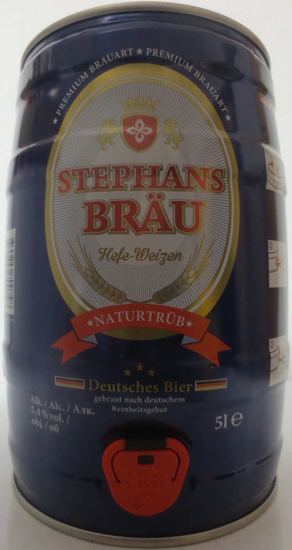 STEPHANS BRÄU Hefe-Weizen NATURTRÜB (5L) Nr.2 